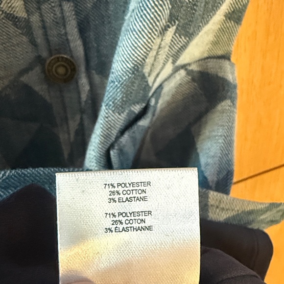 RAMY BROOK Marine Printed Denim Sleeveless Midi Dress Color Geo Print Size 2 NWT - Picture 13 of 14